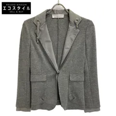 BRUNELLO CUCINELLI ブルネロクチネリ ｸﾞﾚｰ ｶｼﾐﾔ混 1B ｼﾞｬｹｯﾄ XS