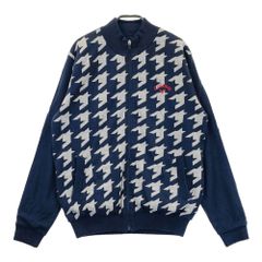 サイズ：L GREYSON グレイソン  半袖ポロシャツ ドラゴン 総柄 ブルー系 [240101427952] ゴルフウェア メンズ ストスト 新品】GREYSON グレイソン 半袖ポロシャツ ドラゴン 総柄 ブルー