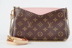 【新品同様・未使用】LOUIS VUITTON ヴィトン パラスクラッチ 2WAY チェーンショルダーバッグ ポーチ モノグラム【RG12】