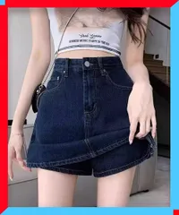 新品 ショートパンツ デニムショートパンツ スカパン ハイウエストショートパンツ おしゃれ 短パン 春 夏 細見え 台形スカート デニムキュロット 夏 【送料無料】