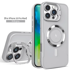 Magsafe対応 TPU素材 iPhone16 iPhone15 ケース　シルバーグレー　マグネットサクションケースデザイン Magsafe対応 車載ホルダ対応