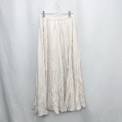 ◇ Θ Ungrid アングリッド ウエストゴム ロング フレア スカート サイズF ホワイト系 レディース E  【1503060000656】