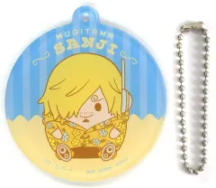 【中古】キーホルダー サンジ(麦たま) 麦わらストアコラボ アクリルチャーム 「一番くじ ワンピース 未来島エッグヘッド～きみへの想い～」 J賞