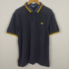 90s FRED PERRY フレッドペリー ポロシャツ ティップライン ブラック XLサイズ メンズ 古着 モード ストリート
