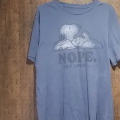 PEANUTS　ピーナッツ　スヌーピー 「NOPE. NOT TODAY...」プリントＴシャツ　サイズＳ