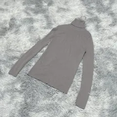 【完売】UNIQLO  ユニクロ  ニット【L】カジュアル  一点もの  グレー系  灰色【送料無料】