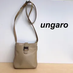 ungaro ウンガロ ショルダーバッグ アイボリー レザー 肩掛け A4収納 ungaro ウンガロ ショルダーバッグ アイボリー レザー 肩掛け A4