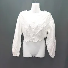 ◇ RETROGIRL レトロガール 長袖 ブラウス サイズM ホワイト系 レディース E  【1407020038072】