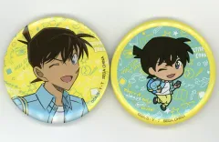 【中古】バッジ・ビンズ 工藤新一 缶バッジセット(2個組) 「セガ ラッキーくじ 名探偵コナン Good Day! Good Travel!」 J賞