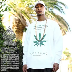ACEFLAG トレーナー ブランド スケボー 長袖 スウェット 裏パイル メンズ 全4色  エースフラッグ おしゃれ 大麻 ヘンプ ロゴ チカーノ b系 ヒップホップ ファッション ダンス ストリート系 服 AF-TL-SW-024 2XL 3XL  4XL