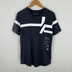 Under Armour アンダーアーマー Tシャツ HEATGEAR グラフィック 半袖 ブラック Mサイズ メンズ 古着 ストリート スポーツMIX テック系