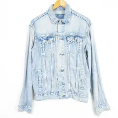 スライ SLY denim manufactured デニム シャツ ジャケット Ｇジャン 長袖 1 ライトブルー kz6372のサムネイル