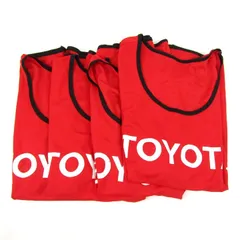 トヨタ自動車 ビブス 4点セット GAZOO SPORTS ゼッケン 応援グッズ スポーツウエア トップス まとめて メンズ TOYOTA 【中古】
