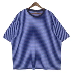 ポロラルフローレン 半袖Tシャツ ボーダー柄 メンズUS-2XB ワンポイントポニー ブルー ネイビー hsc-0401n