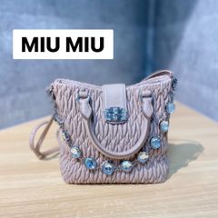 MIUMIU ミュウミュウ ナッパクリスタル マテラッセ ビジュー