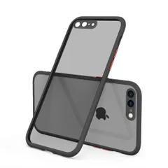 7P iPhone チャージング lus/8Plus用 QI サポート カバー 保護 ホール ファイン アンチ-フォール ブラック シリコン アイフォン8ケース ケース ケース iphone8plus iphone7plus