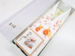 【一輝堂】【着物】和装小物　重ね衿　伊達衿　刺繍衿　花柄　25w04-5478