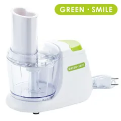 【新品※ショップ出品】電動 大根おろし器「グリーンスマイル」 大根おろし 電気おろし器 時短調理 調理器具のサムネイル