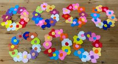 手作りリース　7点セット　happy00123　＃折り紙＃壁紙＃飾り