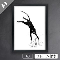 鈴木信也　猫の絵　肉筆 鈴木信也 猫の絵 肉筆