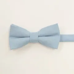 6蝶ネクタイ　ライトブルー　水色　タキシード　結婚式　新郎新婦