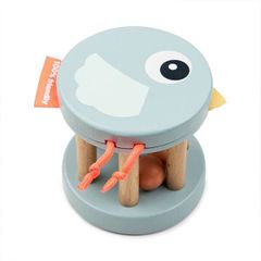 赤ちゃんのおもちゃ 木製 ベルラトル バーディー ブルー 鳥さん バード 歯固め ラトル wooden rattle birdee blue 2BD-4334882 赤ちゃんのおもちゃ