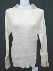 ◇ ⊇ ◎ ●未使用● classicalelf タグ付き ハイネック 長袖 リブニット カットソー サイズS アイボリー レディース E  【1505290030007】
