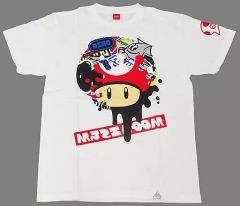 [중고] 의류 슈퍼 버섯 페스티벌 티셔츠 화이트 S 사이즈 [Splatoon2 (스플라툰 2) × 슈퍼 마리오 브라더스 35 주년 페스티벌] Nintendo TOKYO 상품