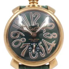専用❗GaGa MILANO　マニュアーレ48MM　純正ベルト　手巻き式　腕時計 良品】GaGa MILANO マニュアーレ48MM 純正ベルト 手巻き 腕時計