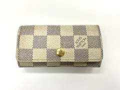 LOUIS VUITTON ルイ・ヴィトン ダミエ・アズール ミュルティクレ 4 キーケース N60020 アイボリー フランス製