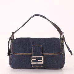 恵みの時 希少✨美品✨FENDI フェンディ デニム ハンドバッグ FF ロゴ