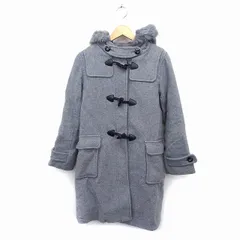 ヘザー Heather ダッフル コート アウター ミドル フェイクファー フェイクレザー ウール混 F グレー /NT2のサムネイル