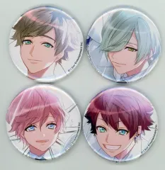 【中古】バッジ・ピンズ [単品] 皆木綴＆向坂椋＆七尾太一＆御影密 缶バッジ4種セット 「A3!(エースリー) 3rd Anniversary Book DROP アニメイト限定セット」 同梱特典