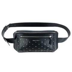 ジミーチュウ バッグ Jimmy Choo ベルトバッグ OSCAR OSFS BLACK / SILVER オスカー ブラック シルバー レザー 本革 クロスバッグ ボディバッグ