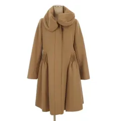 ランバンオンブルー LANVIN en Bleu ウール コート サイドタック 38 ベージュ 251023Eのサムネイル