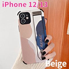 iPhone 12 13 ソフトケース ベルト付きカバー 韓国 オシャレ 可愛い