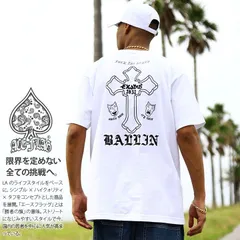 ACEFLAG Tシャツ 半袖 メンズ 白 黒 大きいサイズ エースフラッグ 総柄 タトゥー THUG LIFE サグライフ 入れ墨 十字架 b系 ヒップホップ ファッション ダンス ストリート系 ハイ ブランド 服 新作 AF-TS-TS-052