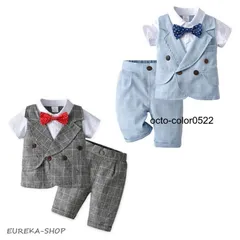 半袖 シャツ お呼ばれ 春 男の子 子供服 結婚式 子ども服 服 夏 ベスト 卒園式 ハーフバースデー キッズ 春夏 入園式 ベビー スーツ フォー