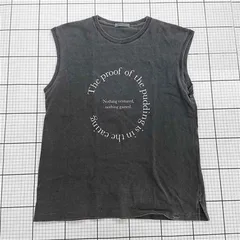 ◇ ⊂ +81BRANCA コットン100% ノースリーブ Tシャツ カットソー サイズF グレー系 レディース E  【1509100079309】