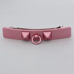 【美品】HERMES エルメス カプリス メドール バレッタ ヘアアクセサリー ピンク Pink H211011G used:A【中古】のサムネイル
