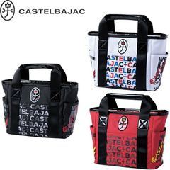 カステルバジャック ミニ トートバッグ ゴルフ BEAR総柄 ホワイト