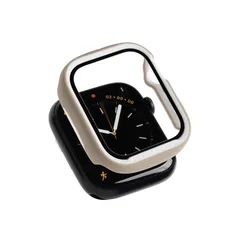 iFace Reflection Apple Watch Series SE(第2/1世代)/6/5/4(44mm)専用 強化ガラス 一体型 ケース (ベージュ)【 アイフェイス アップル ウォッチ ケース 全面保護 アップルウォッチ カバー フレーム 表