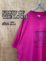 FRUIT OF THE LOOM メンズTシャツ　ピンク