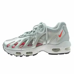 Supreme シュプリーム × NIKE ナイキ CV7652-001 AIR MAX 96 エアマックス METALLIC SILVER SPEED RED CLEAR メタリックシルバー スピードレッド クリア スニーカー 【美品】【中古】