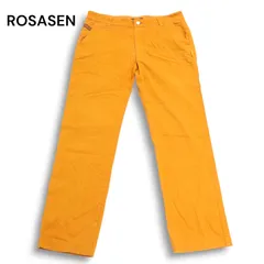 ROSASEN ロサーセン ゴルフ 通年 ロゴ刺繍★ ストレッチ スラックス パンツ Sz.82　メンズ