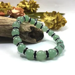 アベンチュリン パワーストーン ブレスレット 天然石 10mm （ブラック）メンズ・レディース　男性・女性　数珠ブレス　開運  [o]　