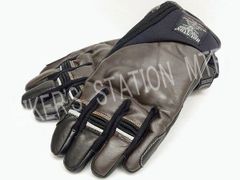 在庫限りのセールプライス！ 送料無料！ HOUSTON ヒューストン HTVG-2314W ウインターグローブ ブラウン 秋冬グローブ バイク用グローブ ハードプロテクション レザーグローブ ライディンググローブ
