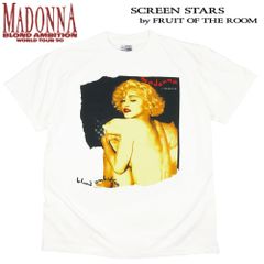 マドンナ ツアーTシャツ 黒 L 半袖 バンT ロックT 復刻 リプリント 美 