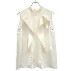 美品✨フォクシー プリーツエッセンス ボウタイ ブラウス シルク 