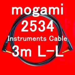mogami 2534 Instruments Cable w/ Neutrik Gold Plated Plug LL 3m